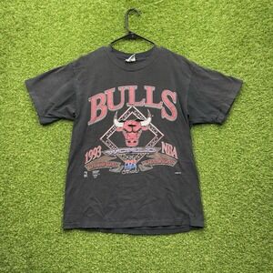 Vintage Chicago Bulls Championship Shirt Mens Large Faded Single Stitch 1993